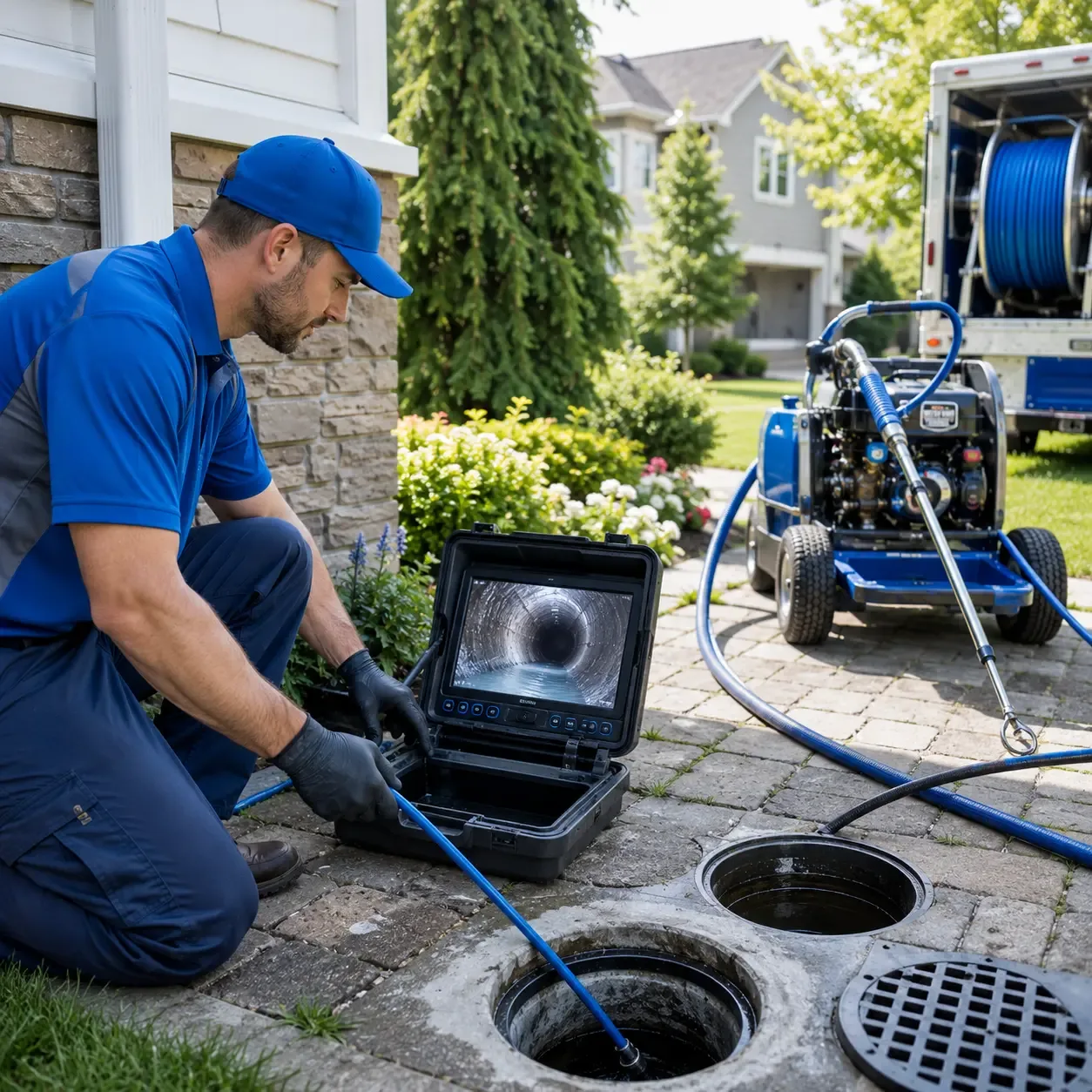 Outdoor drain cleaning professionals serving Hollsopple, PA