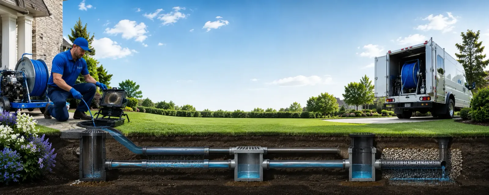 Outdoor drain cleaning information for Hollsopple, PA